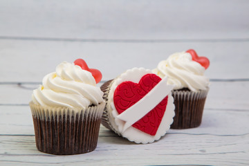 fruitcake with a heart