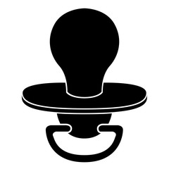 Baby pacifier icon