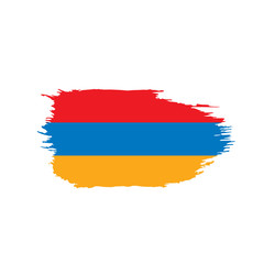 Armenia flag, vector illustration