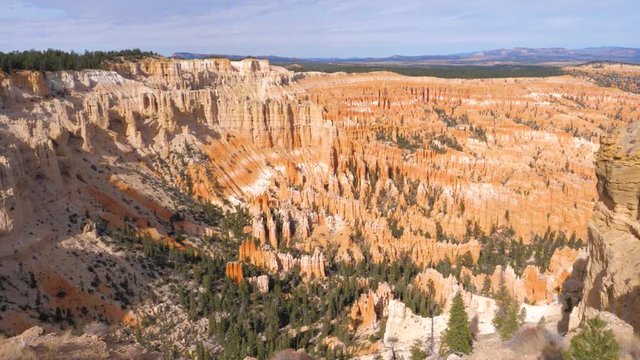 Top View In Motion On Sand Mountain Red Orange Bryce Canyon National Park 4k