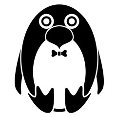 Cute stuffed penguin toy