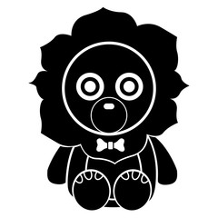 Cute stuffed lion toy