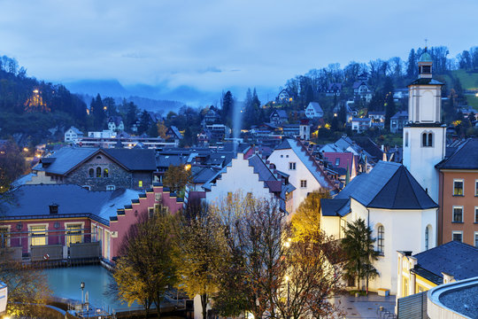 Feldkirch panorama at dawn