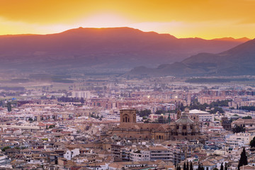 Fototapeta na wymiar Panorama of Granada