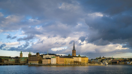 Fototapeta premium Panorama photo of Stockholm City