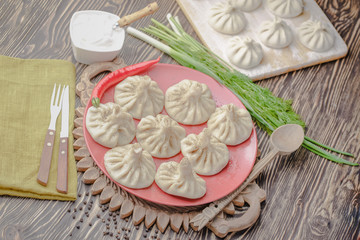 Georgian khinkali,Georgian traditional cuisine,domestic khinkali,khinkali according to the old recipe