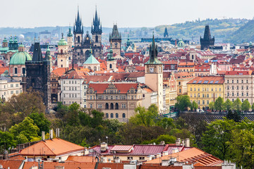 View of the city of Prague