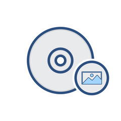 Burn disk drive image iso storage write icon