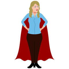 Superwoman cartoon character