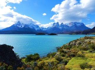 National Park Torres del Paine, south, Lake Pehoe