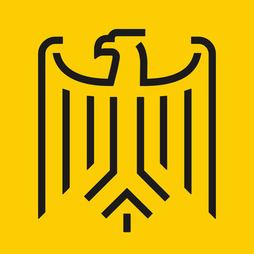 Abstract minimal eagle logo