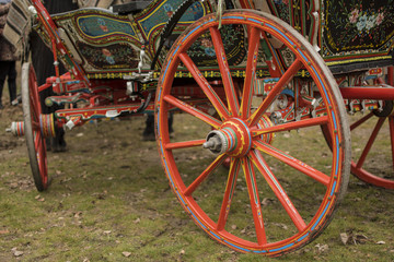 Fototapeta premium Decorated cart for St. Theodore's day