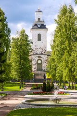 Obraz premium Kuopio Cathedral in summer, Kuopio, Northern Savonia, Finland