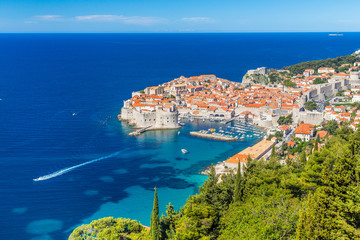 Fototapeta premium Old town of Dubrovnik in summer, Dalmatia, Croatia
