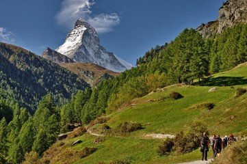 Matterhorn Zermatt - obrazy, fototapety, plakaty