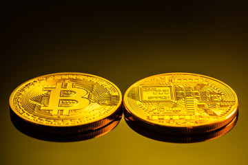 Two sides of a bitcoin