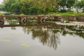 Obraz premium Campo alagado pelas águas da chuva