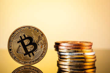 Golden Bitcoin stack