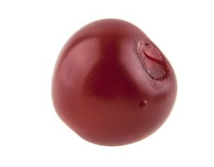 red cherry isolated on white background