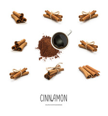 Dry Cinnamon Sticks Isolated