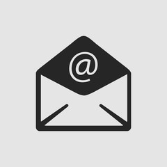 Email. icon. Email. vector isolated. Flat vector illustration in black. EPS
