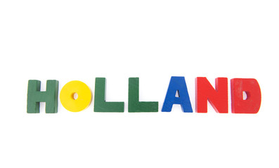 Holland in colorful letters