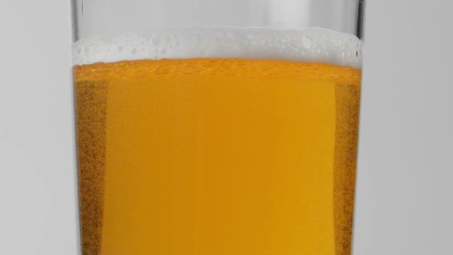 Rising beer bubbles