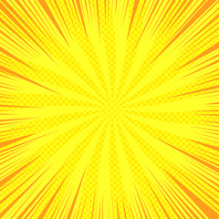 Comic yellow bright background