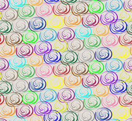 Fototapeta premium seamless background with circles in warm tones