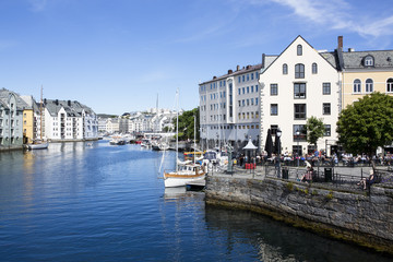 Fototapeta na wymiar The city of Ålesund
