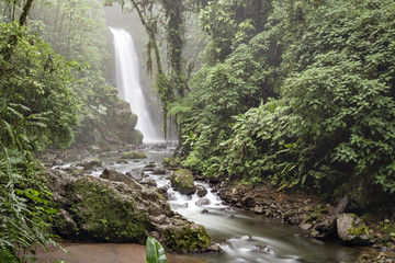 waterfall in tropical forest