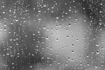 Rain drops on window. Background.