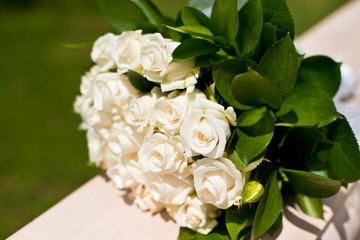 beautiful modern wedding bouquet