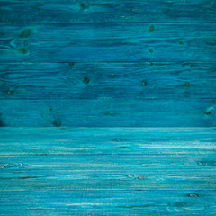 Blue wooden background