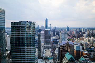 Fototapeta na wymiar Financial District Aerial, Toronto