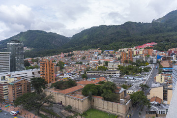Fototapeta na wymiar Vista panoramica de Bogotá