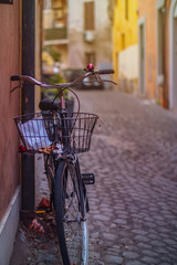 Bicycle in narrow street