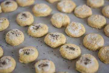 Homemade scones ready for the oven