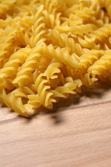 Dry fusilli pasta