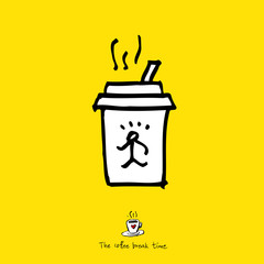 카페 포스터 / 손으로 그린 커피 그림