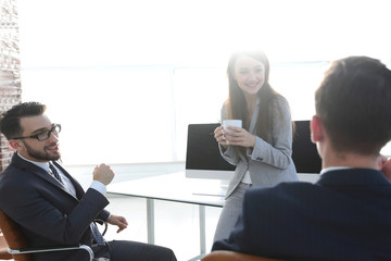 Fototapeta premium Business team Coffee break, Relax Concept