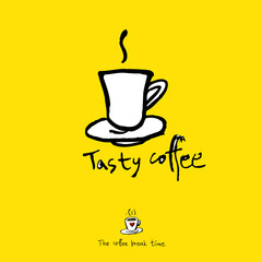 카페 포스터 / 손으로 그린 커피 그림