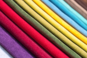 Color samples of a upholstery fabric