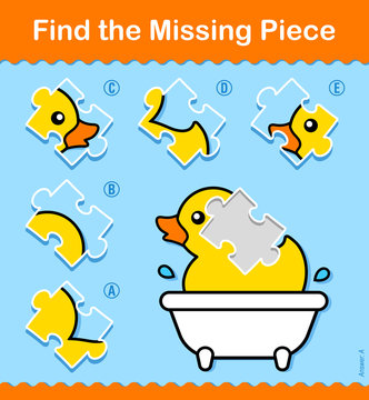 Kids educational Find The Missing Piece puzzle