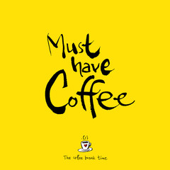 카페 포스터 / 손으로 그린 커피 그림