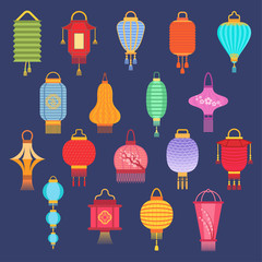 Chinese lantern ligher vector paper lighter traditional holiday celebrate Asia festive or wedding traditional lantern graphic chinese light gift fly lamp celebration lamp illustration © Vectorvstocker