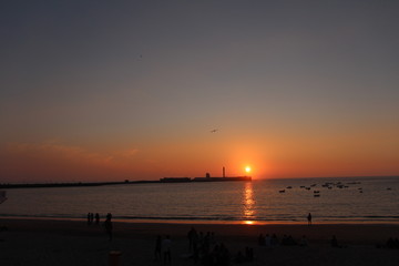 Sunset in C&aacute;diz