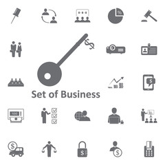 dollar key icon. Simple element illustration. Business icons universal for web and mobile