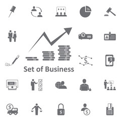 money chart icon. Simple element illustration. Business icons universal for web and mobile