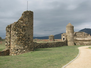 Spain, Roses, Сiudadela. Ruins of the Benedictine monastery